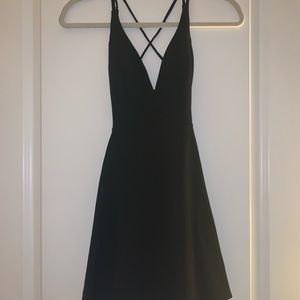 Lulu’s Believe in Love Backless Skater Dress